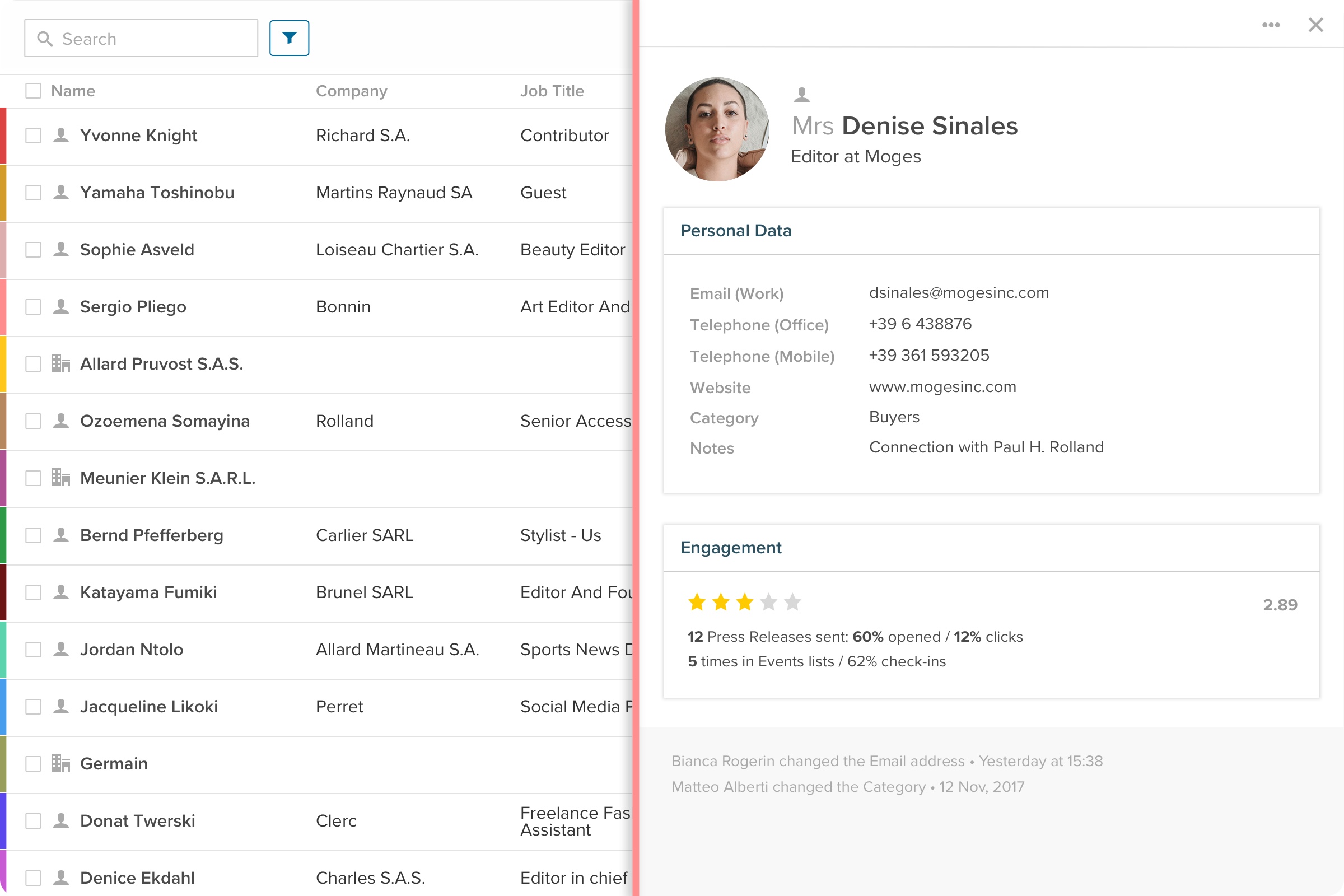 Centralize and Organize Contacts