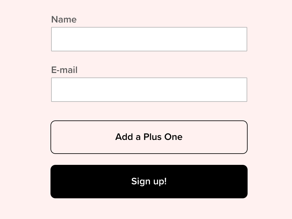 Possibility for Registrant to Add Plus Ones